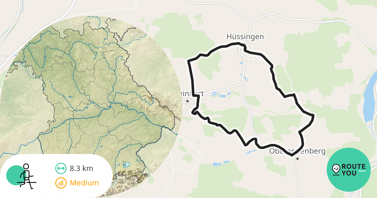 Eine Runde über Burgruine Steinhart Spazierwege RouteYou
