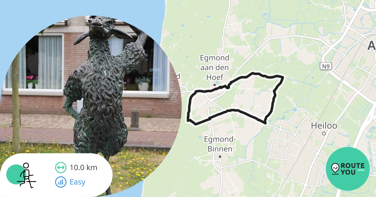 Verken de natuur in en rond Egmond aan den Hoef Wandelroute RouteYou