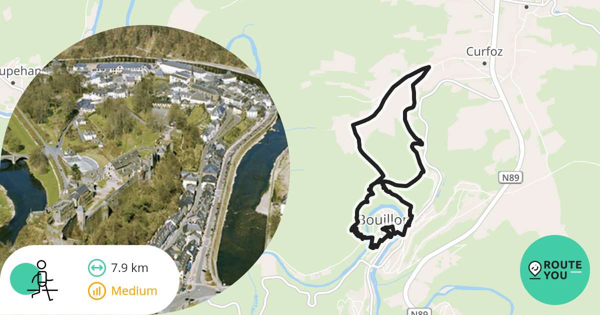 Un tour par Bouillon Itinéraire à pied RouteYou
