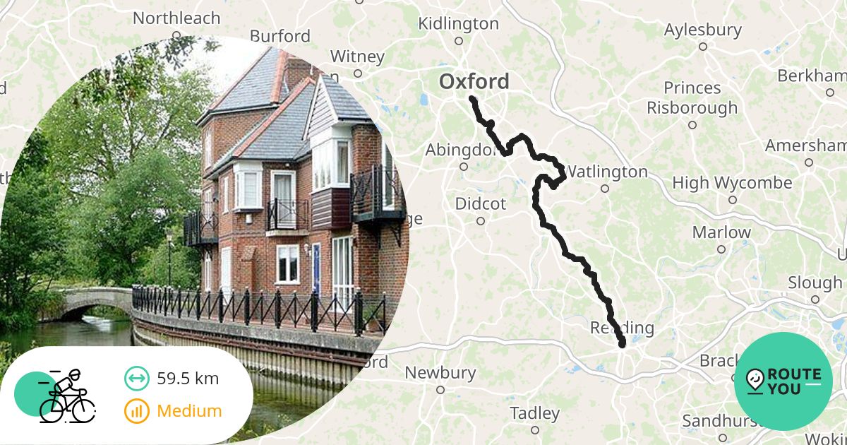 Reading Cycle Routes Reading - Oxford - Road bike route | RouteYou