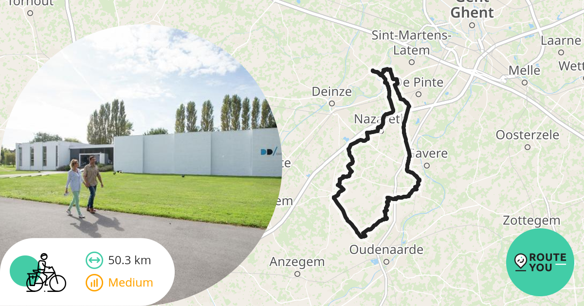 landelijk-fietsen-leiestreek-vlaamse-ardennen-fietsroute-routeyou
