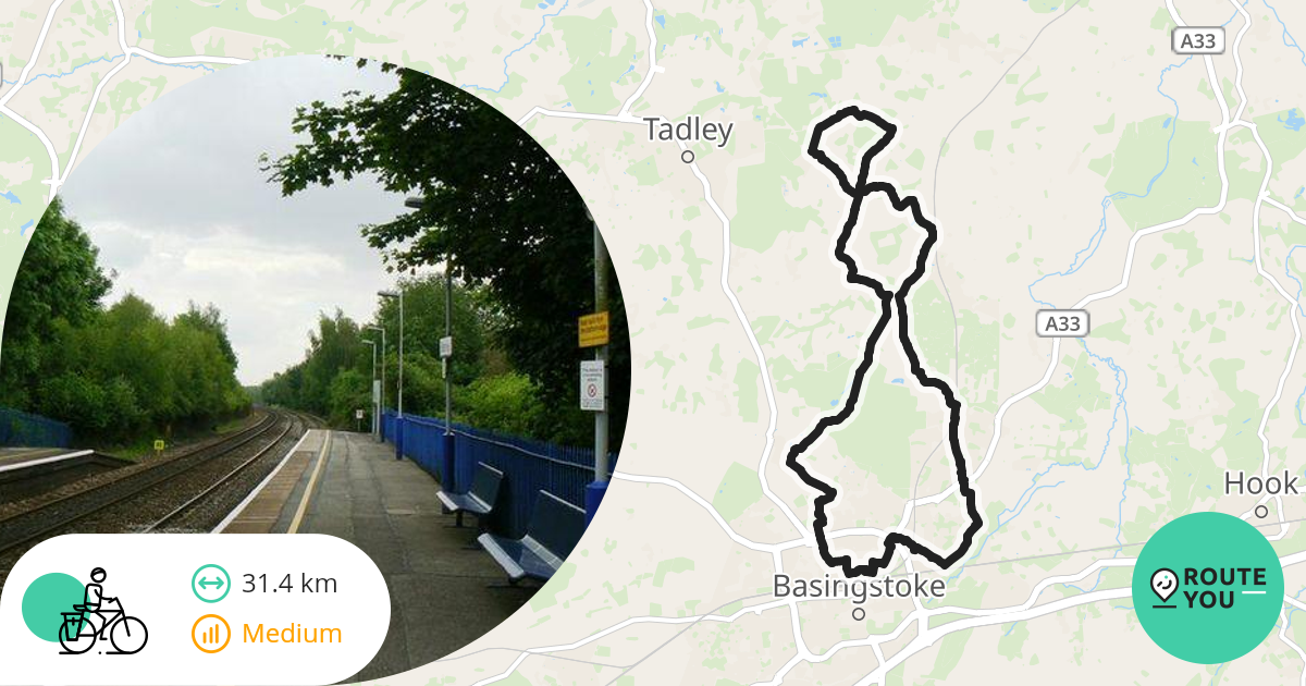 Up and down Basingstoke and Alton Light Railway Recreational cycle