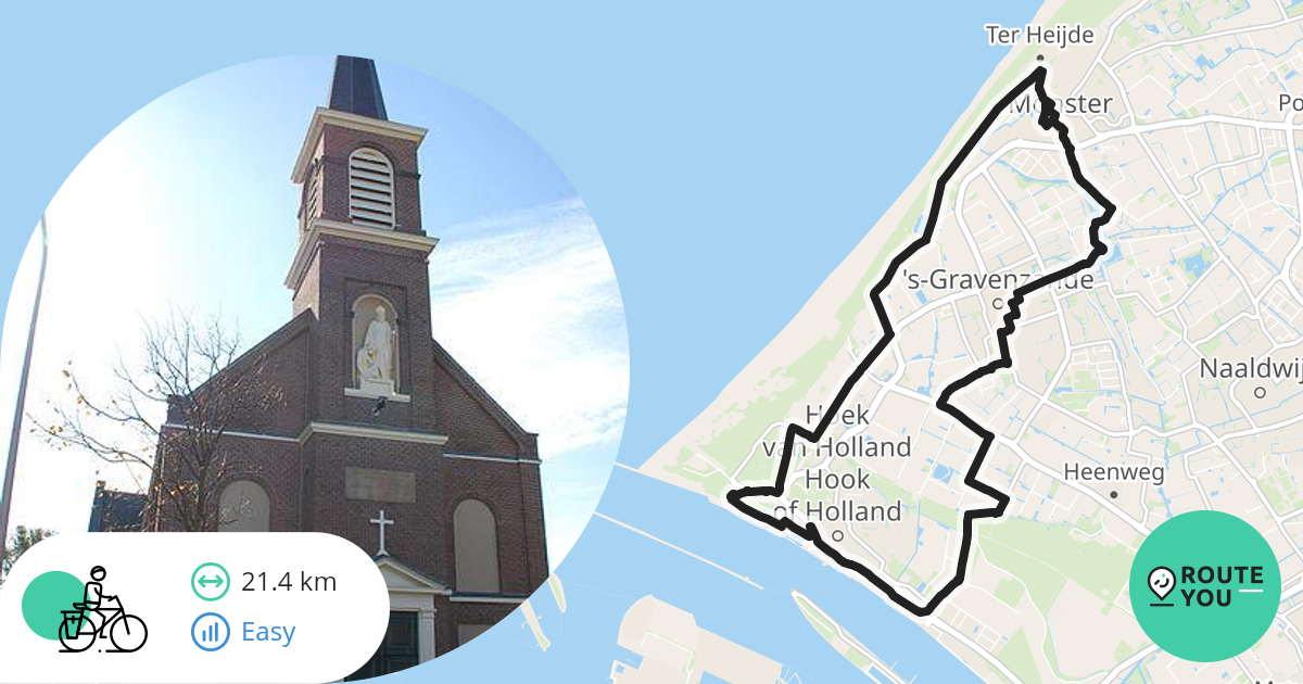 Naar het (trein)station Hoek van Holland Haven - Recreatieve fietsroute