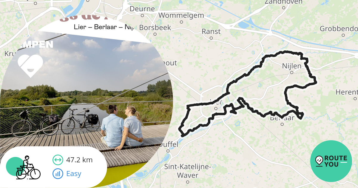 Pallieteren langs de Nete - Recreatieve fietsroute | RouteYou