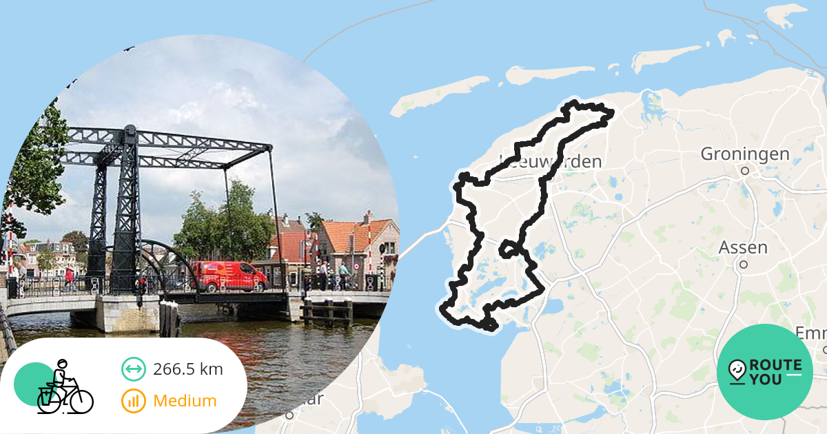 11 stedentocht (knooppunten) Fietsroute RouteYou