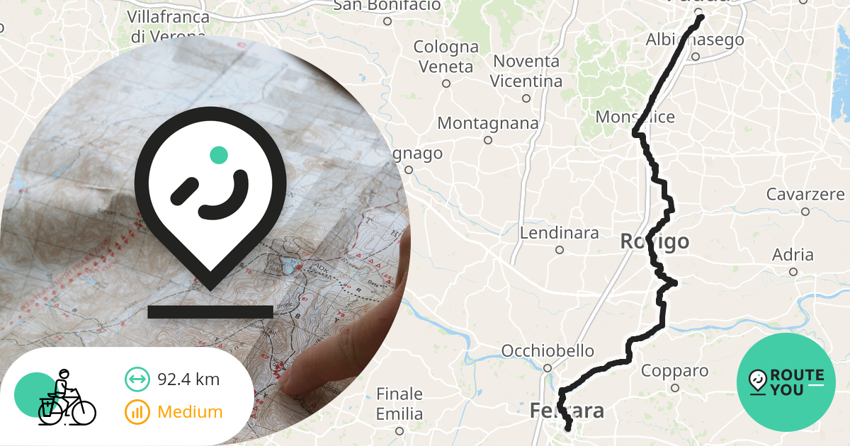 Padova - Ferrara - Itinerario ricreativo ciclabile