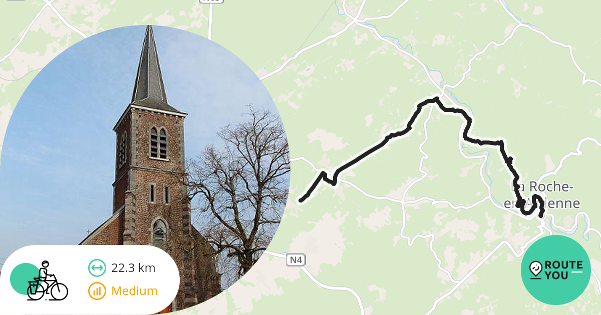 MarcheenFamenne La RocheenArdenne Recreatieve fietsroute RouteYou