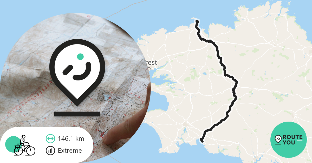 Cycle route 7 in Brittany Roscoff Concarneau Recreational cycle