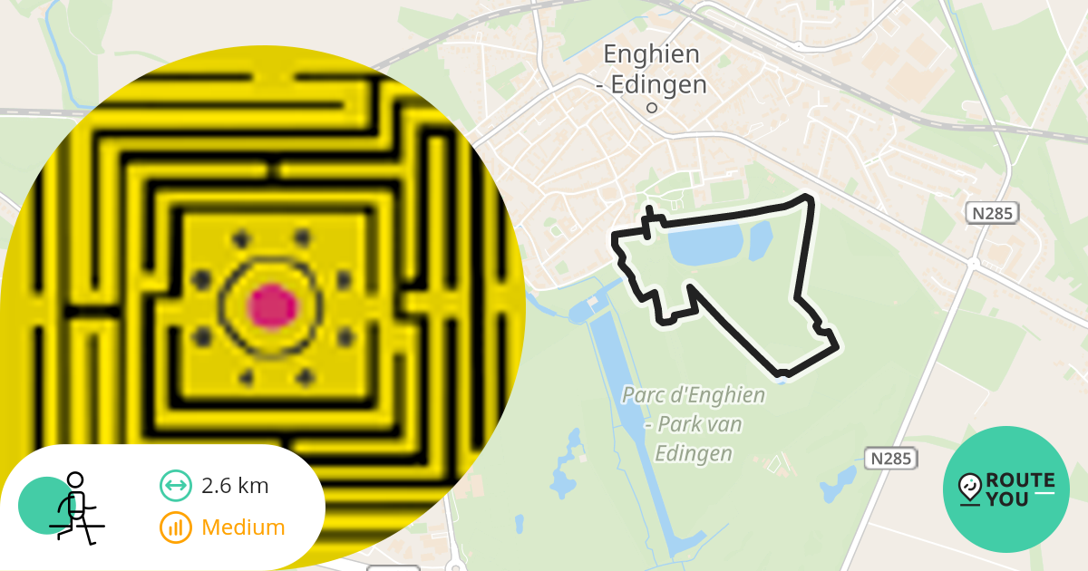 Tuincircuit van het park van Edingen - Wandelroute | RouteYou