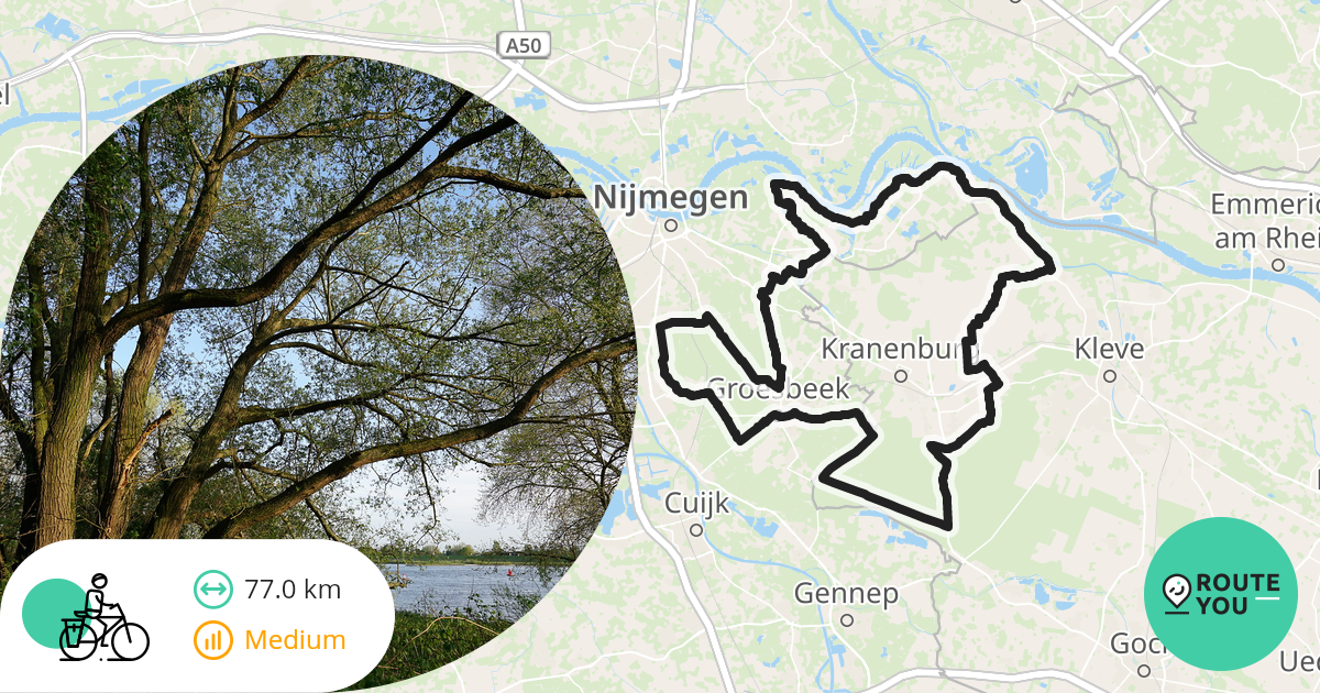 Rondje Kranenburg Recreatieve Fietsroute Routeyou