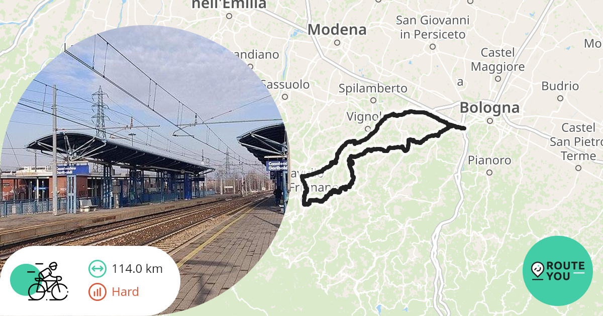 itinerari zona zola predosa in bicicletta corsa