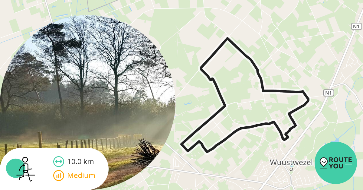 Het Engels Pad Wandelroute RouteYou