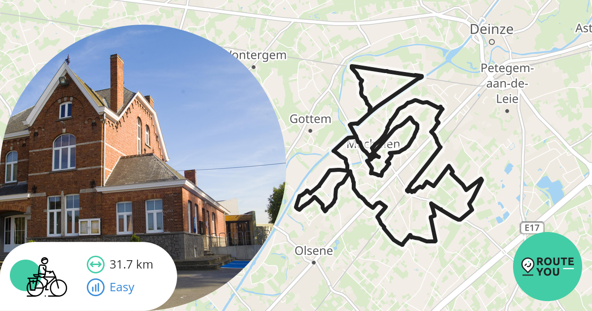 Machelen Gulderoute - Recreatieve fietsroute | RouteYou