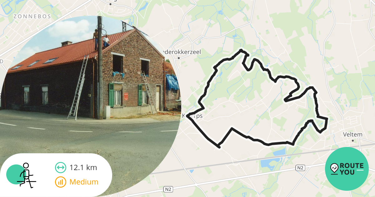 ErpsKwerps Veltem Wandelroute RouteYou
