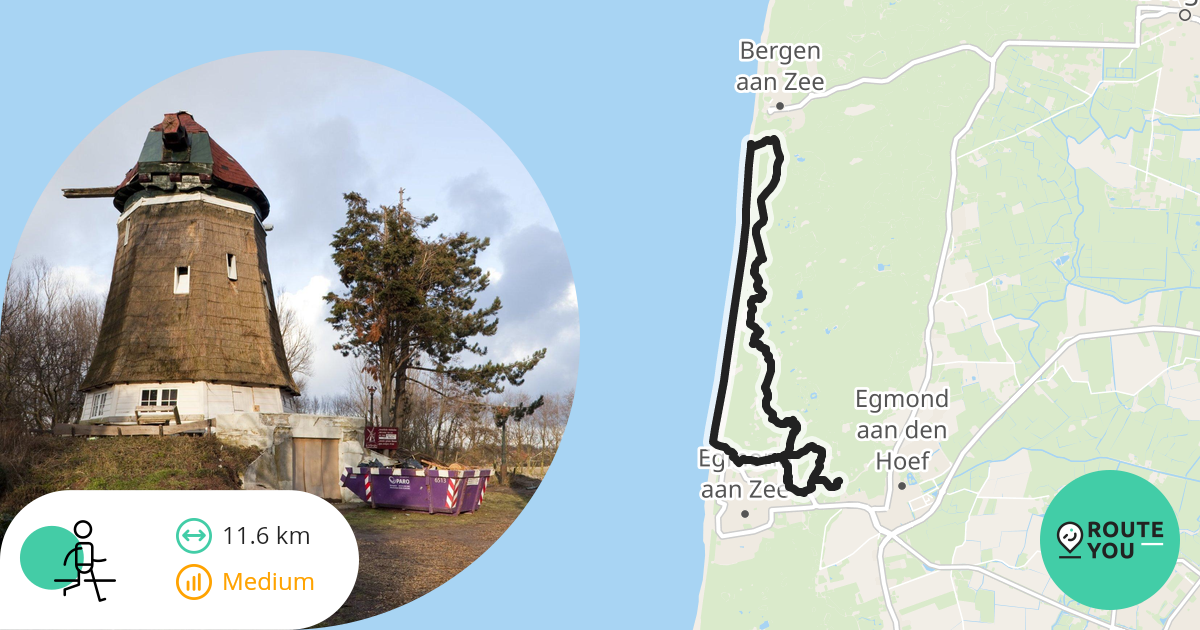 Egmond aan zee Bergen aan Zee Egmond aan zee Wandelroute RouteYou