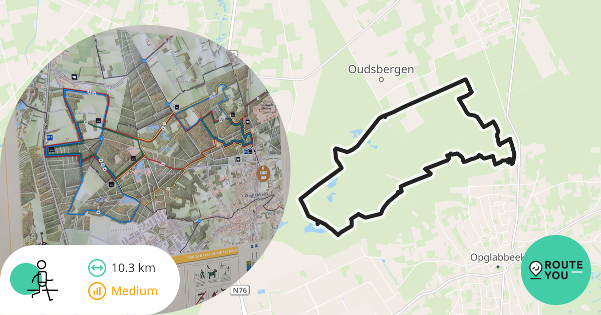 Duinengordel Oudsbergen Wandelroute RouteYou