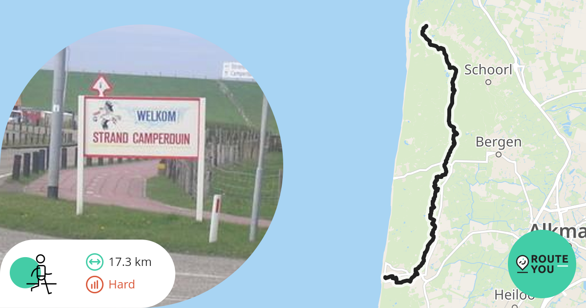 Schoorl Egmond aan Zee Wandelroute RouteYou