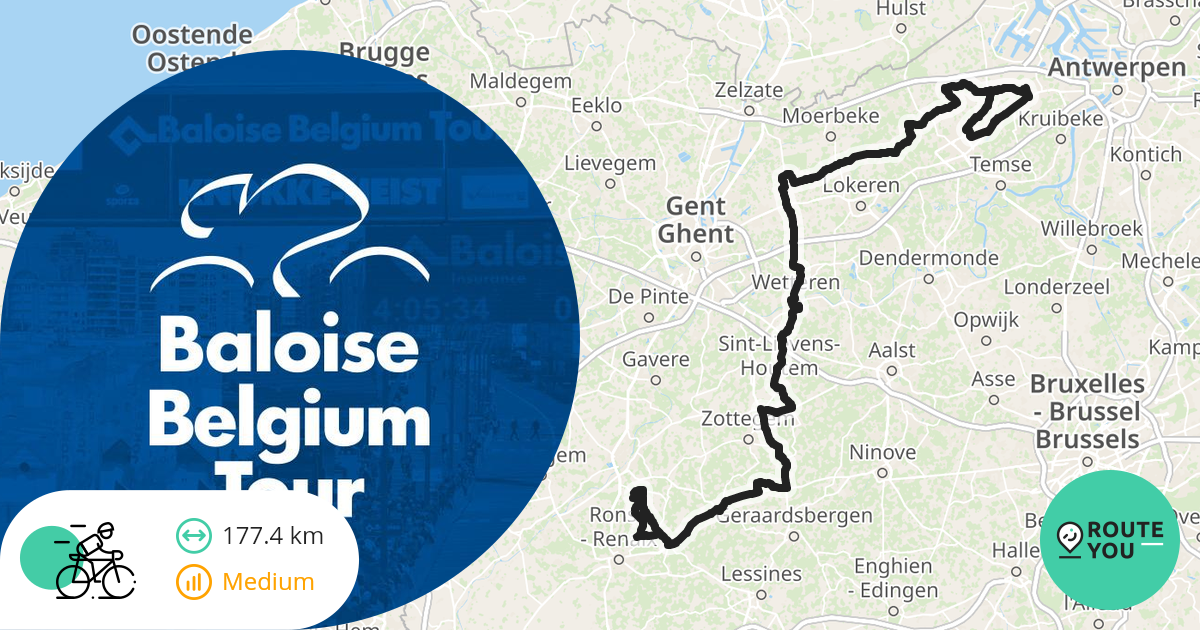 Baloise Belgium Tour E1 Beveren Maarkedal v11.03 (vanaf 0kmpunt