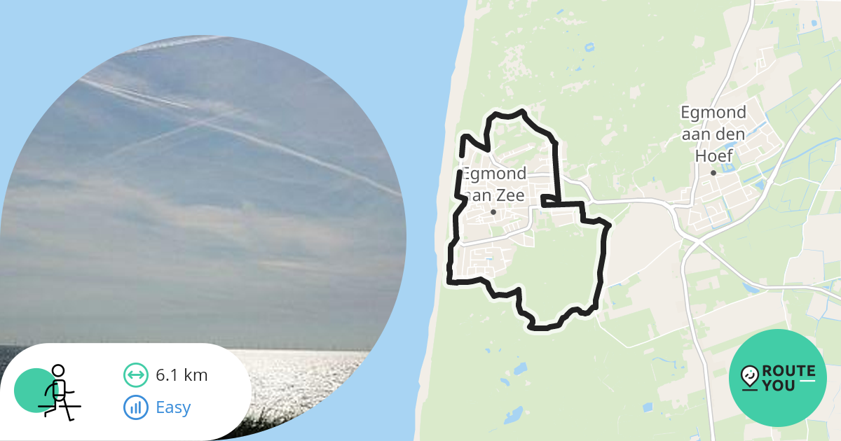 Egmond aan Zee Wandelroute RouteYou