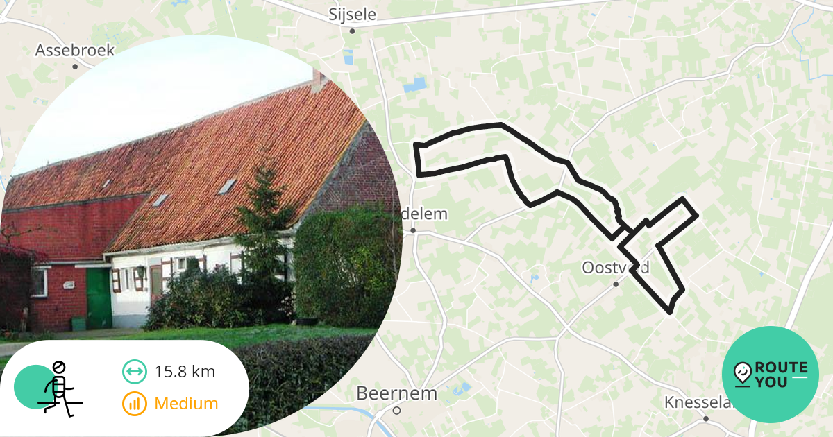 OedelemOostveld Recreatieve wandelroute RouteYou