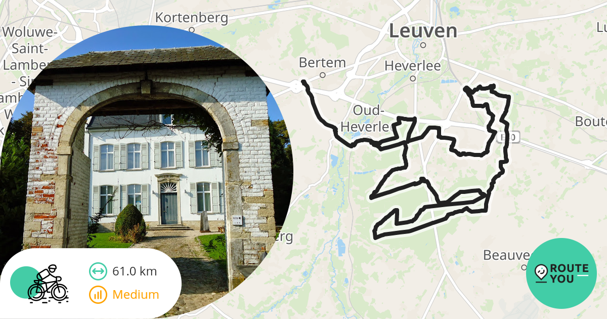 61km Gravel Meerdaal/OudHeverlee/Haasrode (afgeleid) Gravelbikeroute