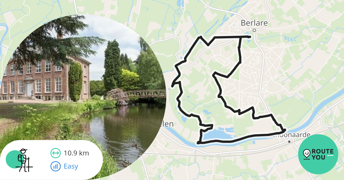 Kasteelpark Van Berlare Wandelroute Hikingroute RouteYou