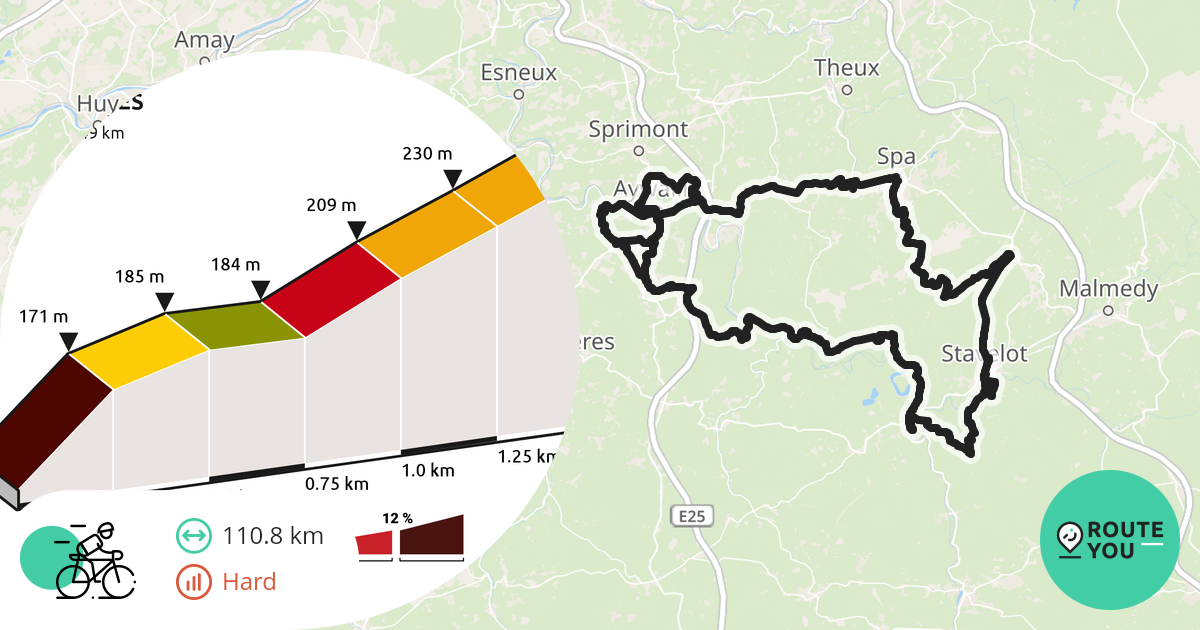 Luik Bastenaken Luik Fietsroute Routeyou