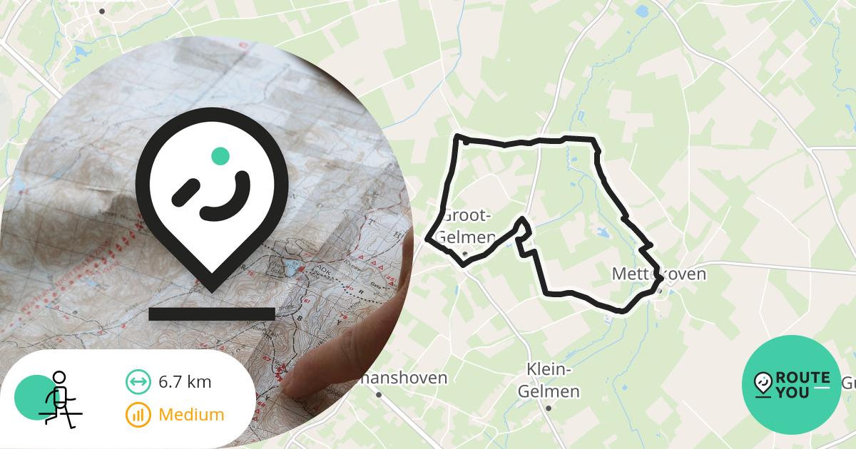 GrootGelmen HelsHeaven Chateau de la Motte Wandelroute RouteYou