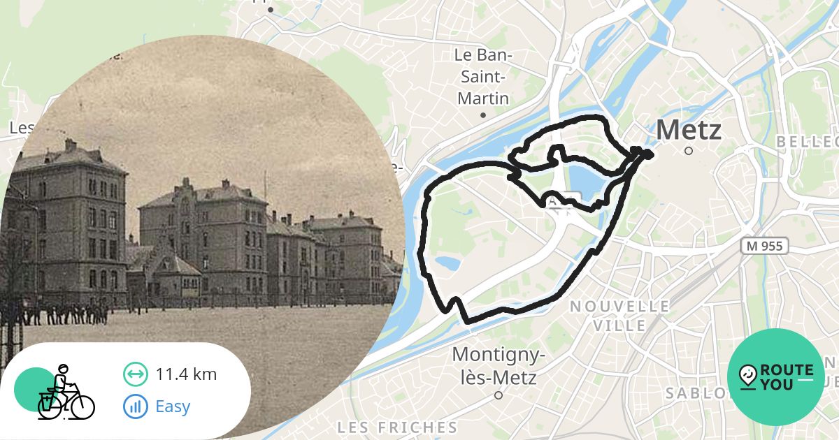 Metz Plage le Saint Symphorien le De Saulcy Itin raire V lo 