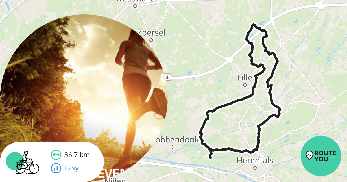 Lilse Bergen De Lentehei Lilse Bergen Recreatieve fietsroute