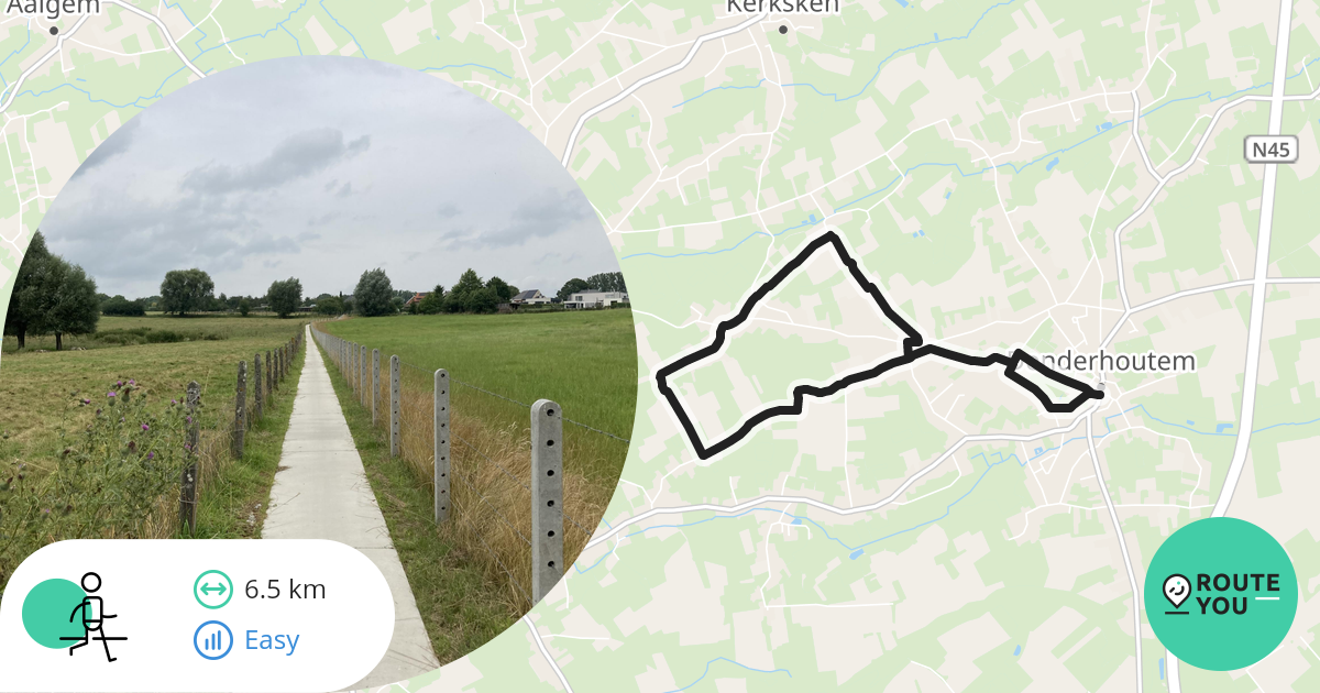 Denderhoutem Dwars door Denderhoutem deel 1 Wandelroute RouteYou