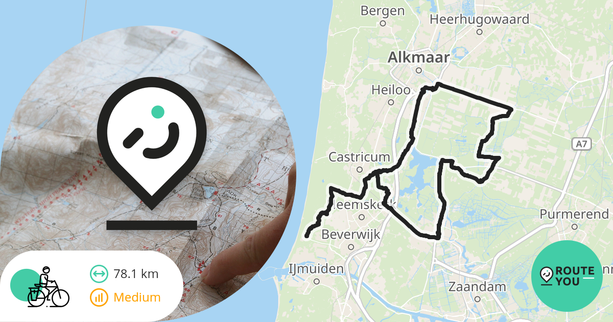 Wijk aan Zee Recreatieve fietsroute RouteYou