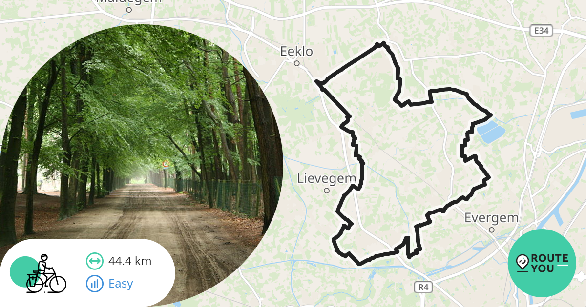 Fiets 44km Vertrek B&B - Recreatieve Fietsroute | RouteYou