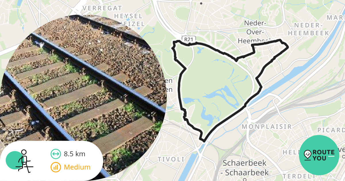 NederOverHeembeek Wandelroute RouteYou
