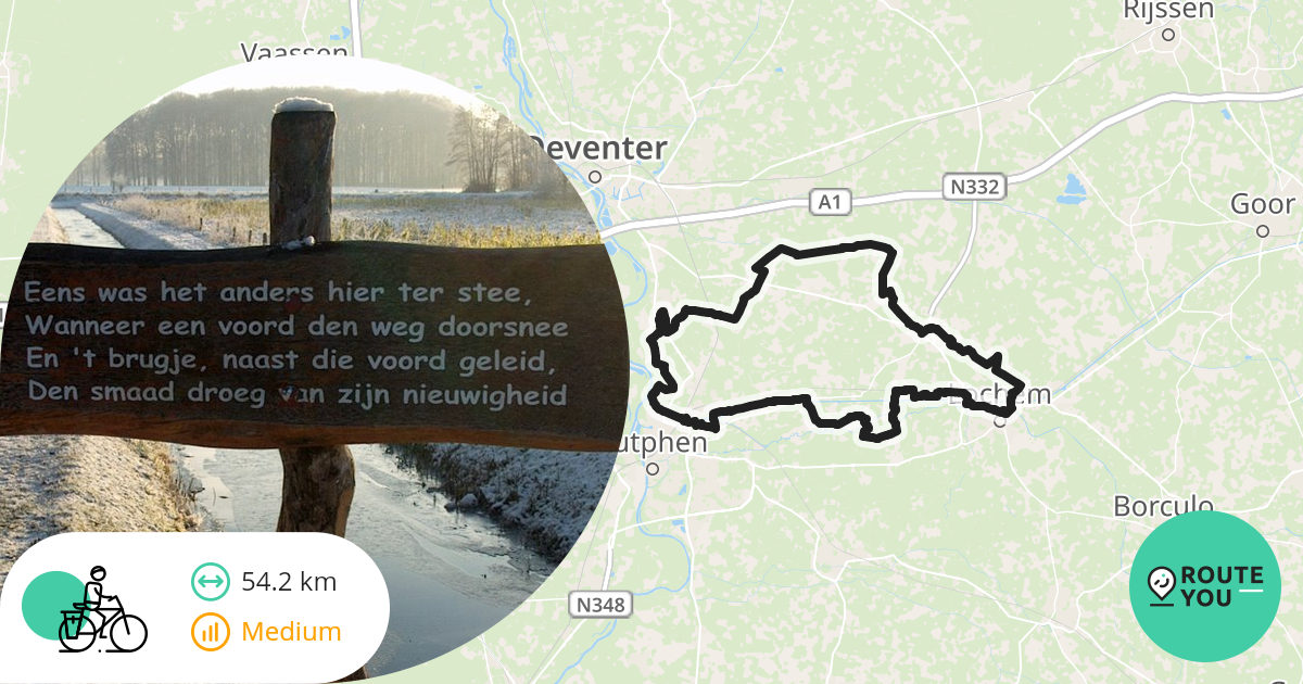 Het Weer In Laren Gld Knooppunten fietsroute Rond Laren (Gld) (afgeleid) - Recreatieve
