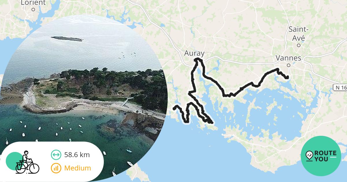 Vannes - La Trinité-sur-Mer - Balade à vélo | RouteYou