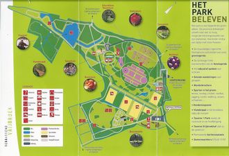 Plan van het Vrijbroekpark