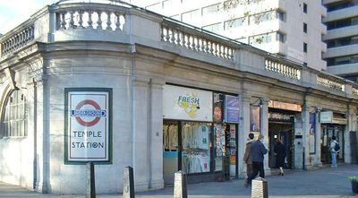 GBR, London, Temple Metrostation